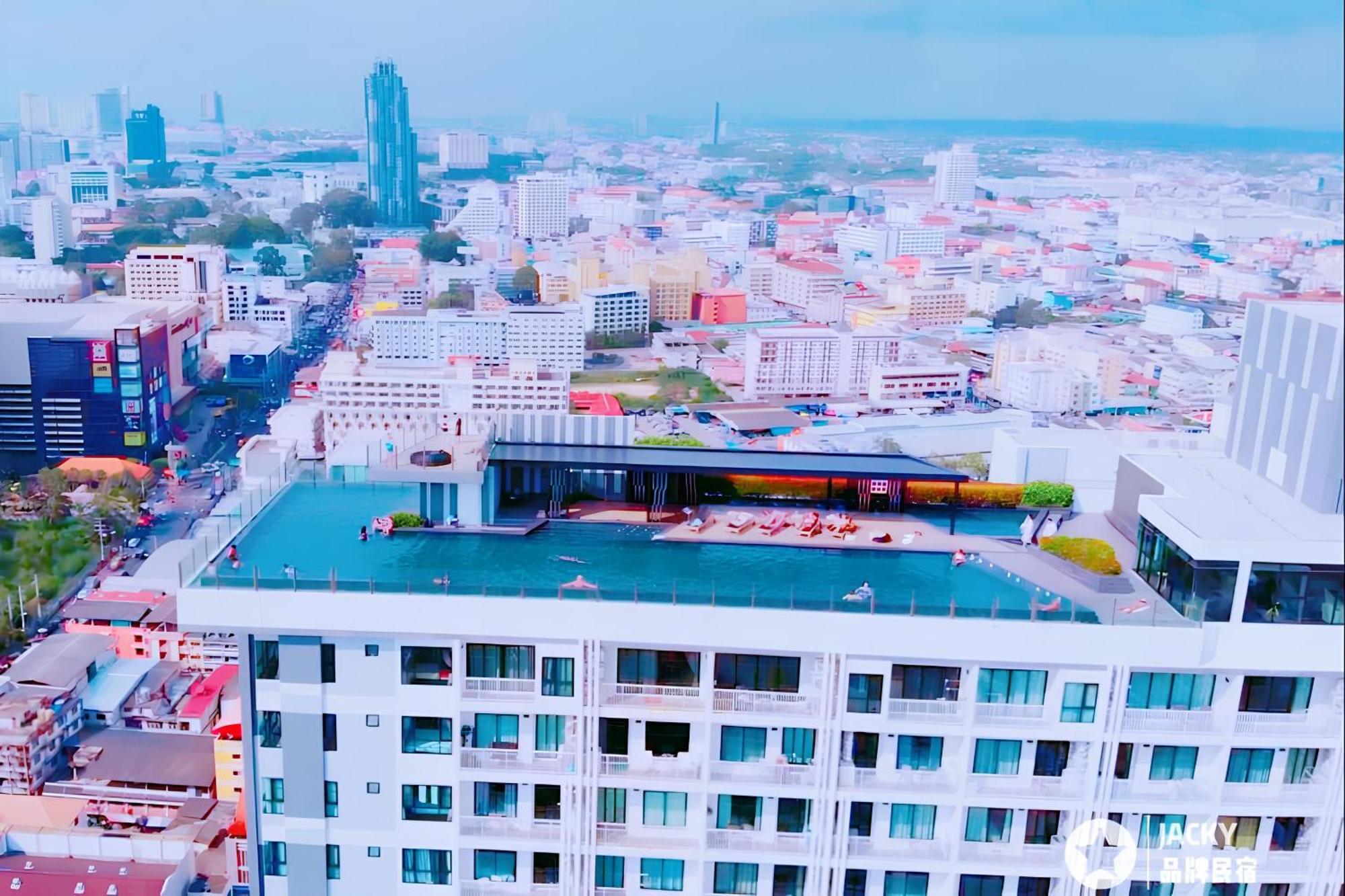 Best Location In Pattaya, Sky Pool & Infinity Edge Exteriör bild